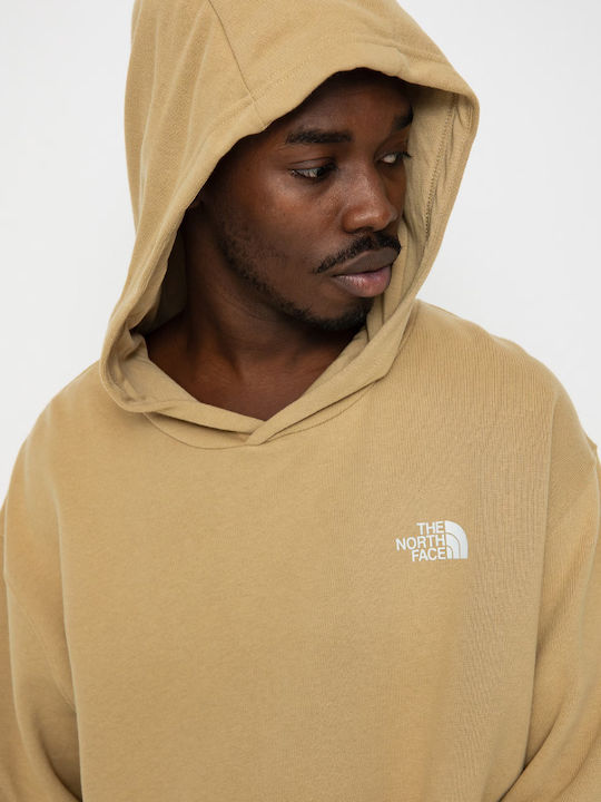 Sweatshirt with Hood Khaki