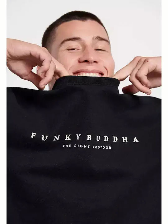 Funky Buddha Ανδρικό Φούτερ Μαύρο