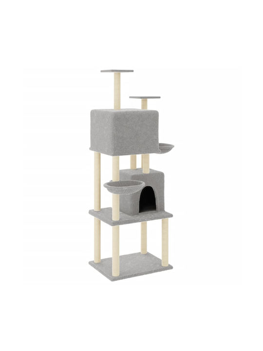 vidaXL Cat Tree Cream 180 cm with Sisal Scratching Posts vidaXL Cat Tree Cream 180 cm with Sisal Scratching Posts