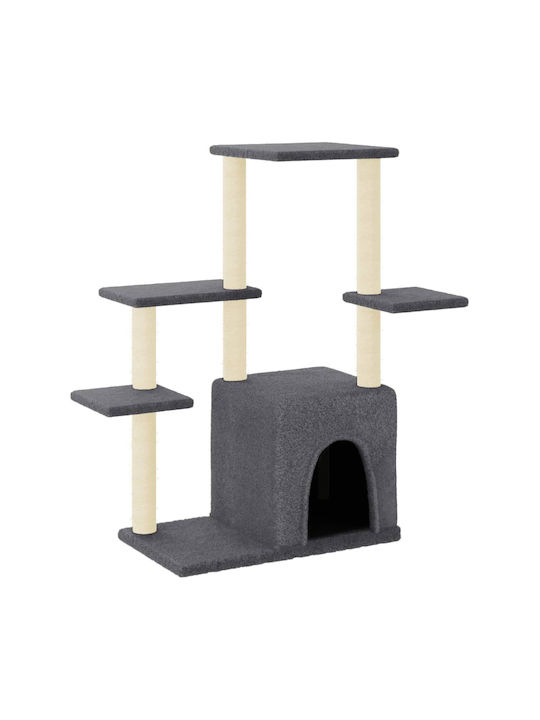 vidaXL Cat Scratching Tree Gray 86x54x97.5cm