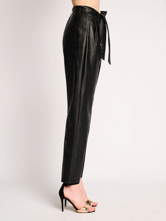 Staff Women's Leather Trousers Black