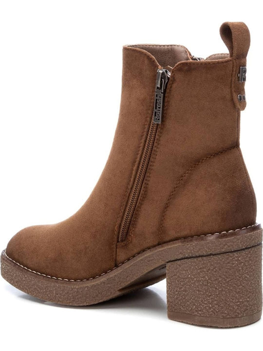 Wildleder Stiefeletten Damen Braun