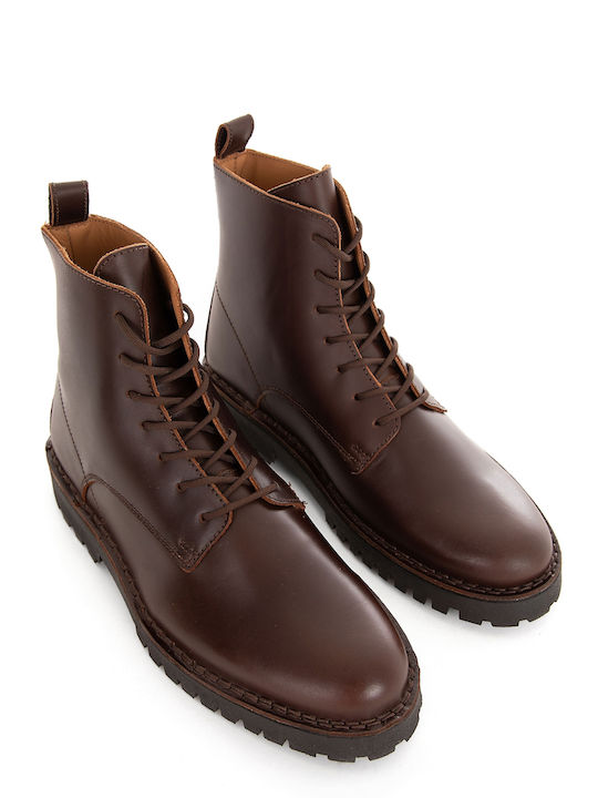 Selected Men's Leather Boots Brown