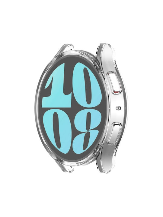 Full Coverage Θήκη Σιλικόνης σε Διάφανο χρώμα για το Galaxy Watch6 40mm