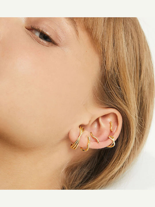 Aleyolé Earrings Hoops made of Silver Gold Plated