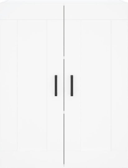 Ντουλάπα Γραφείου Ξύλινη Λευκό 69.5x34x180cm