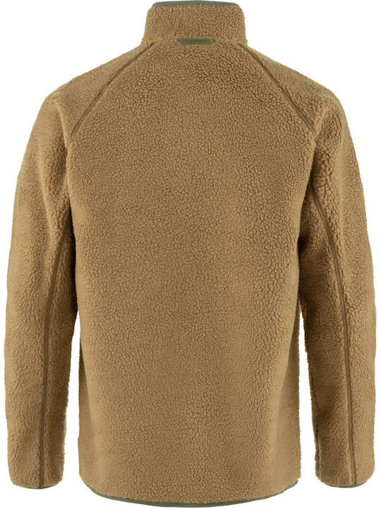 Vardag Men's Fleece Cardigan with Buttons Green