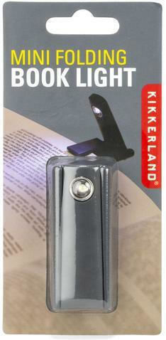 Kikkerland LED-Buchlicht mit Klemme Schwarz
