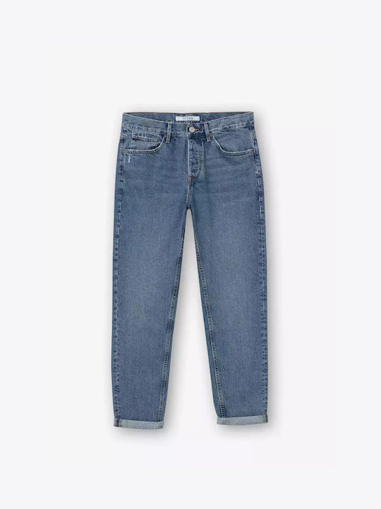 Herren Jeanshosen Entspannt Fit Grau