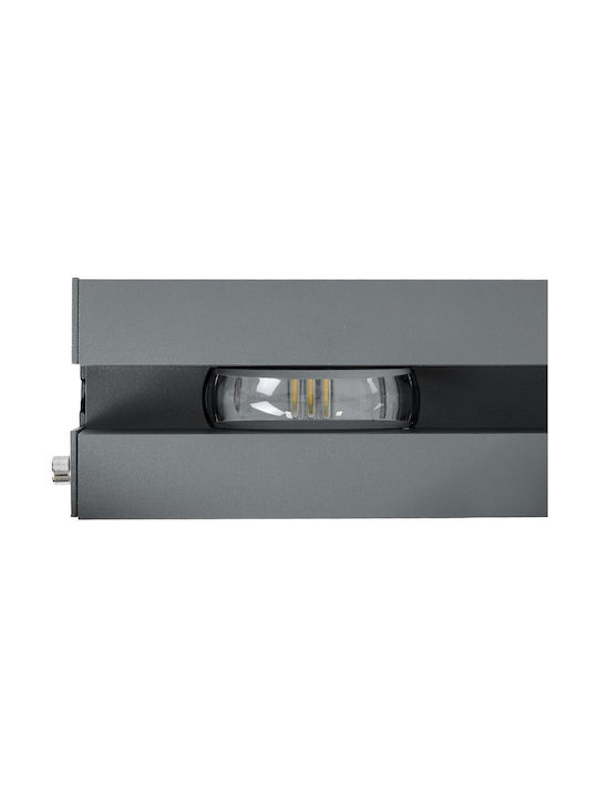 GloboStar Lampa De Podea Pentru Exterior LED Mașină De Spălat Pe Perete 36W Cu Lumină Alb Cald IP67 Gri