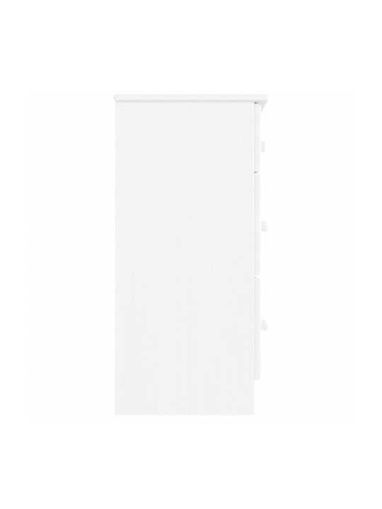 Συρταριέρα Κρεβατοκάμαρας mit 7 Schubladen White 112x35x73cm