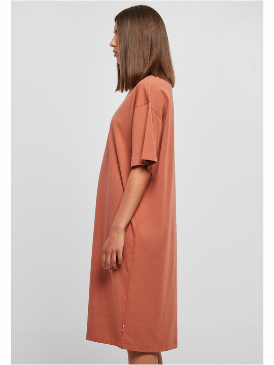 Rochii De Vară Pentru Femei Midi Tricou Rochie Terracotta