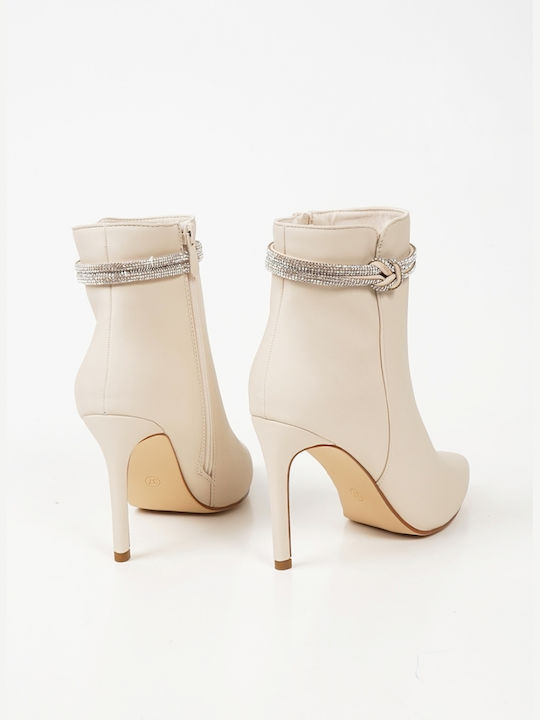 Piazza Shoes Damen Knöchelstiefel Beige