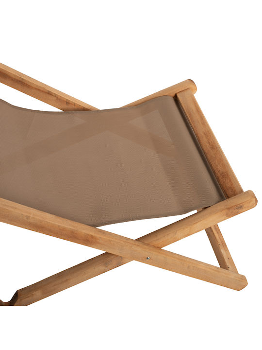 Deckchair Φυσικό Χρώμα 55x97x82cm