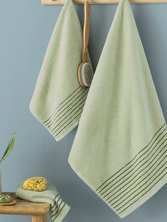 Palamaiki 3pc Bath Towel Set Ser Rose Weight 450gr/m²