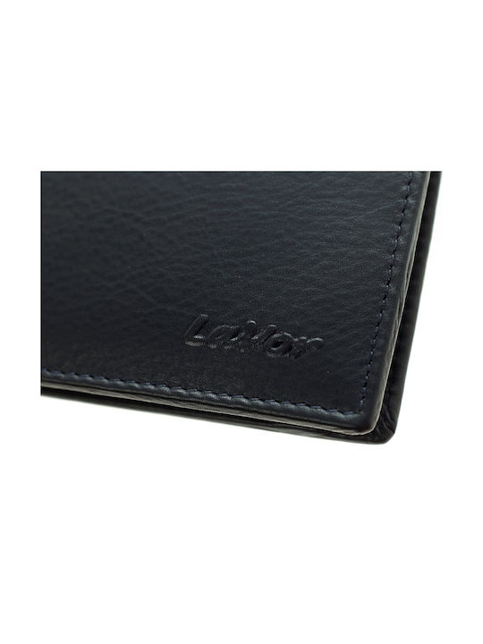 Lavor Men's Leather Wallet with RFID Blue