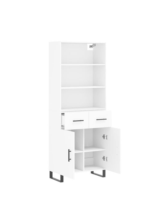 Βιβλιοθήκη Λευκή 69.5x34x180εκ.