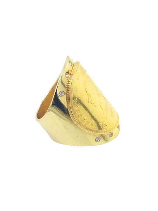 Mertzios.gr Women's Gold Ring 14K