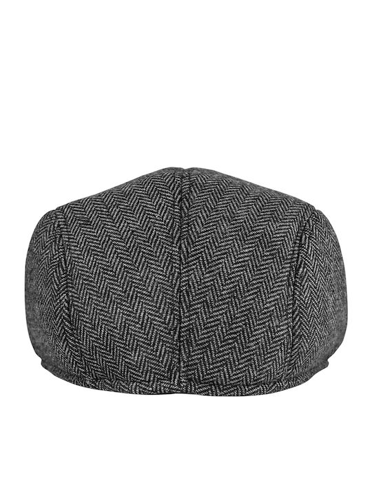 Brims and Trims Men's Flat Cap Dark Gray