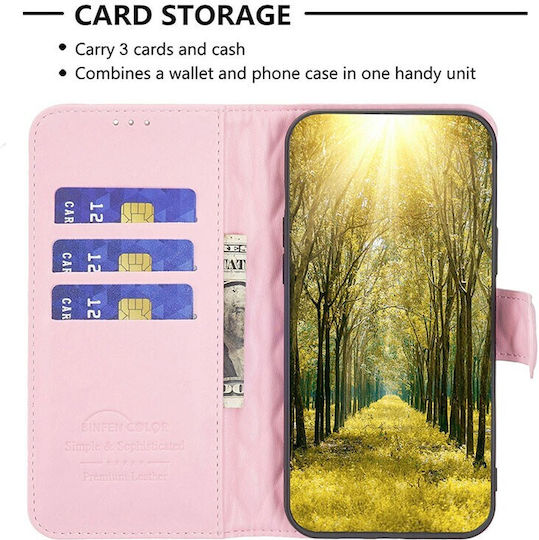Puff Rhombus Wallet Ροζ (Oppo A98)