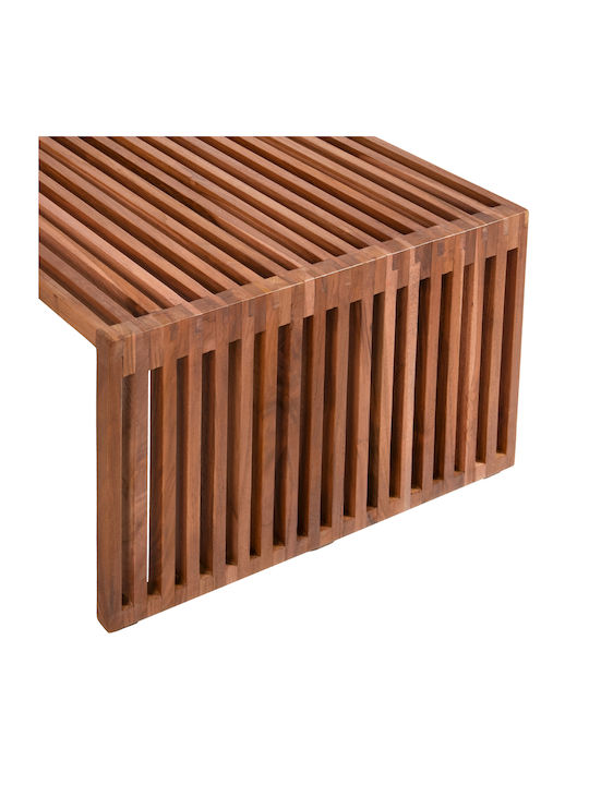 Rectangular Central Coffee Table Nya Made of Solid Wood Natural W116xD60xH46.5cm