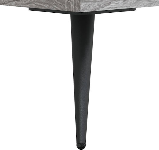 Wohnzimmer Nische aus Spanplatte Grau 69.5x34x180cm