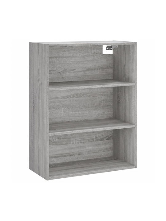 Bookcase Grey 69.5x34x180cm