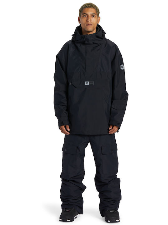 DC Anorak ADYJT03062-KVJ0 Ανδρικό Μπουφάν για Σκι & Snowboard Μαύρο