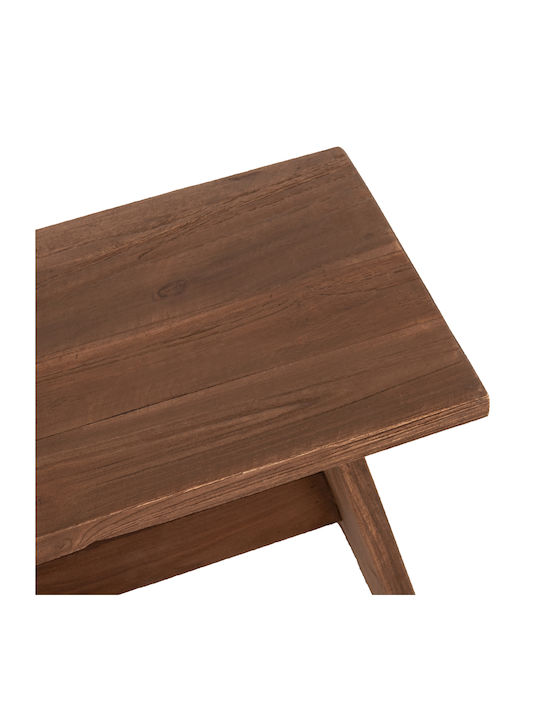 Rectangular Side Table Made of Solid Wood Brown 40x25x29.5cm