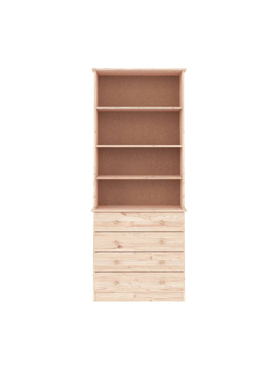 Bibliotecă Bej 77x35x186,5 cm