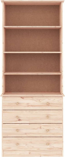 Βιβλιοθήκη Μπεζ 77x35x186.5εκ.