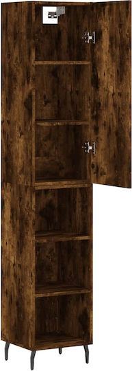 Bibliotecă Stejar Fumuriu 34.5x34x180 cm