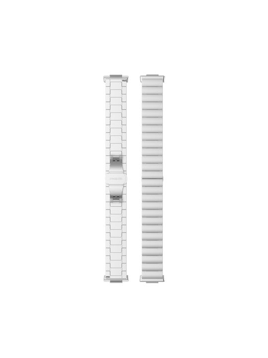 One-bead Metal Λουράκι Ανοξείδωτο Ατσάλι Ασημί (Huawei Watch Fit 2)