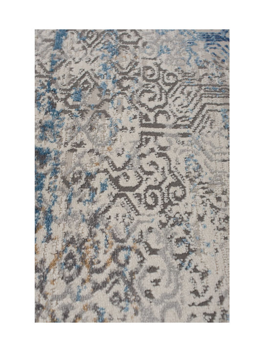 Βιοκαρπέτ Fanci D182b Χαλί Ορθογώνιο Grey L Blue 160x230cm