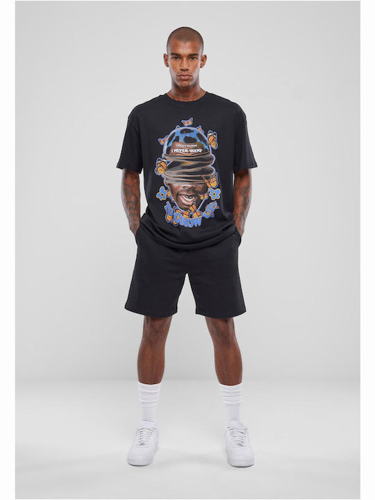 Men's Undershirt Short-sleeved in Black Color