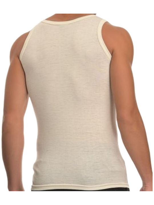 Dedes Men's Sleeveless Undershirt Beige