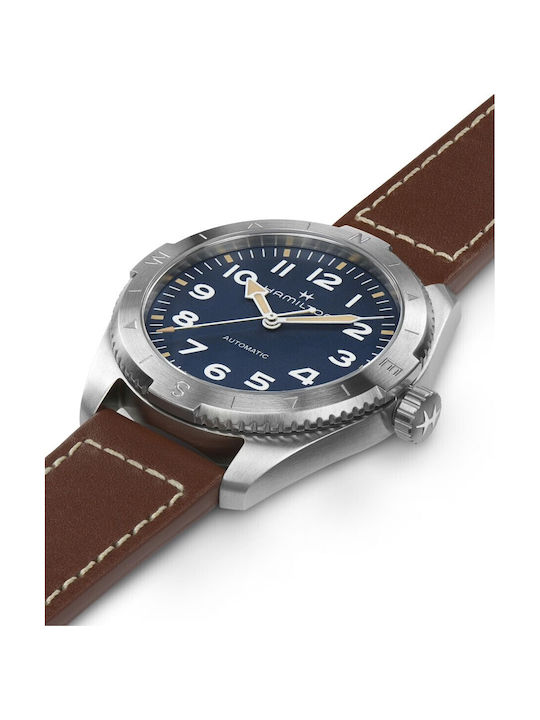 Hamilton Khaki Field Watch Automatic with Brown Leather Strap