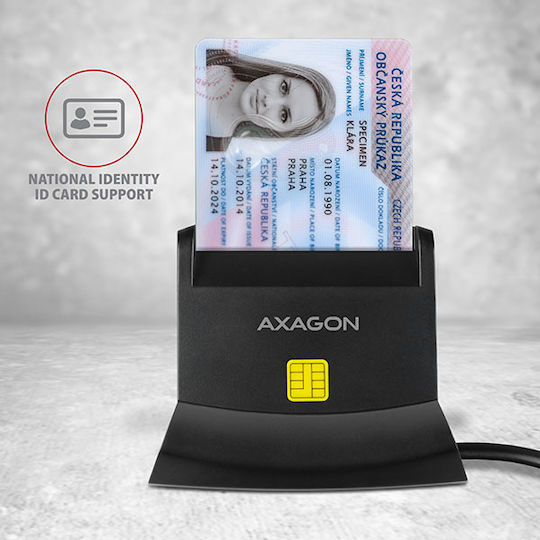 Axagon Card Reader USB 2.0 για SIM