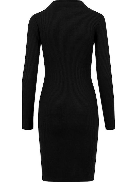 Mini Knitted Dress Black