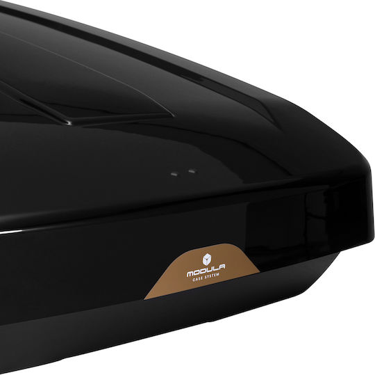 Modula Falcon Cutie Portbagaj De Plafon Auto 400lt Neagră Lucioasă