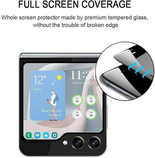 5g Z Protector Tempered Glass Black (Galaxy Z Flip5)