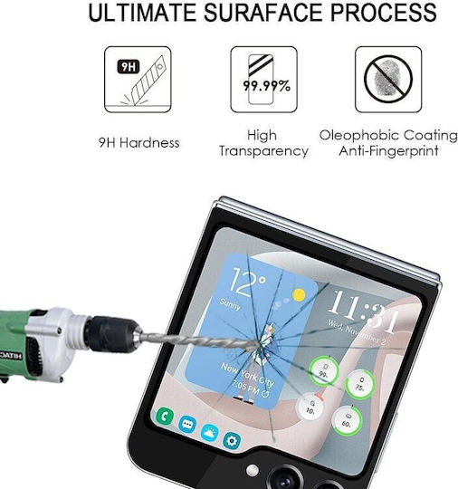 5g Z Protector Tempered Glass Black (Galaxy Z Flip5)