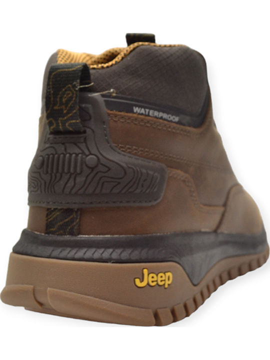 Jeep Footwear Canyon Mid Maro Ghete barbati Impermeabile Anatomic