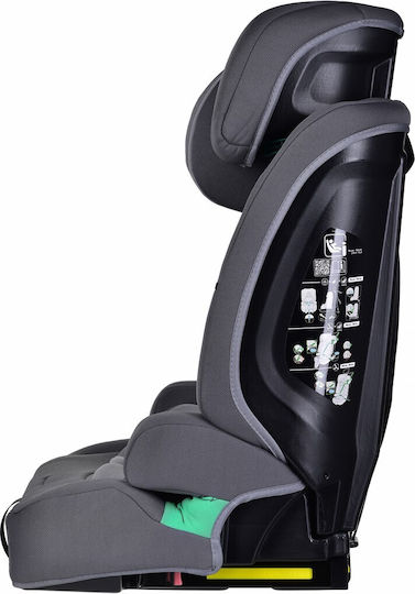 Kinderkraft Safety Fix 2 Детско Столче за Кола i-Размер с Isofix Сив 9-36 кг