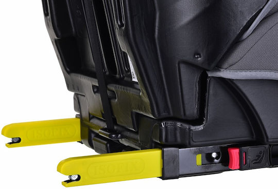 Kinderkraft Safety Fix 2 Детско Столче за Кола i-Размер с Isofix Сив 9-36 кг