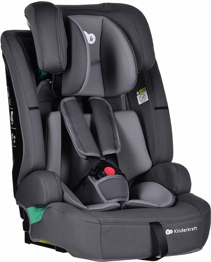 Kinderkraft Safety Fix 2 Детско Столче за Кола i-Размер с Isofix Сив 9-36 кг