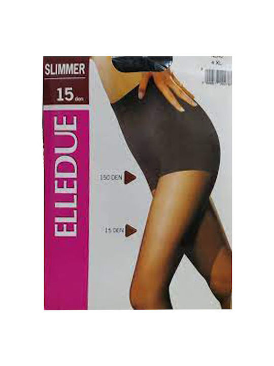 Elledue Women's Pantyhose 15 Den Tightening Beige