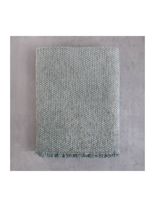 Rythmos Honey Ριχτάρι Πολυθρόνας Δύο 'Οψεων Chenille 180x160εκ. Γκρι-Καφέ 117-191-2510