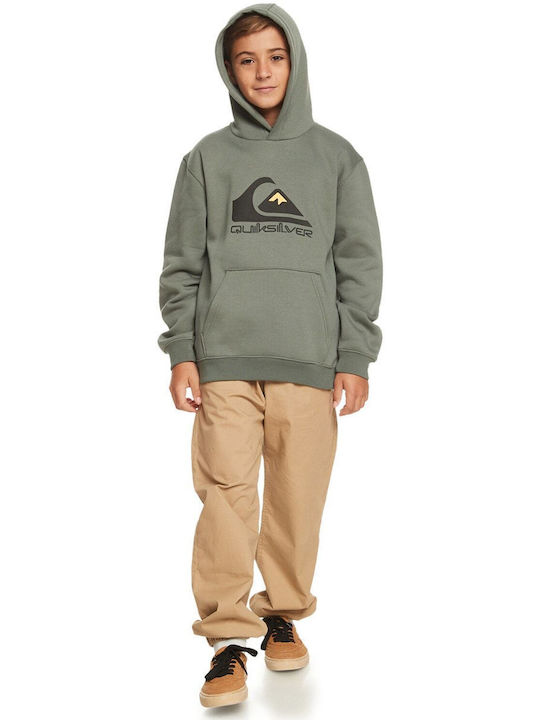 Quiksilver Kinder Sweatshirt mit Kapuze Grün Big Logo