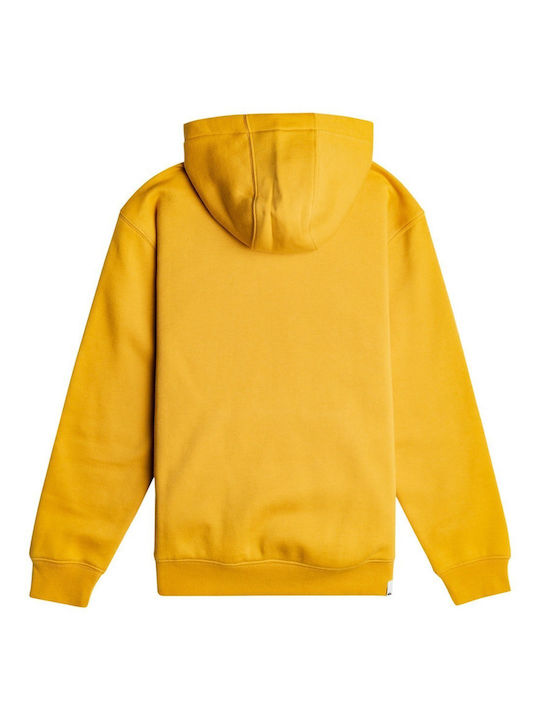 Quiksilver Kids Sweatshirt with Hood Yellow Big Logo